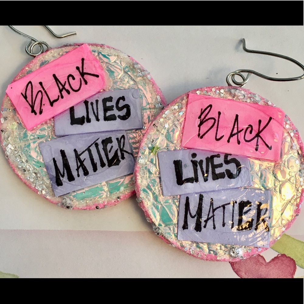 “Black Lives Matter” Handmade Earrings